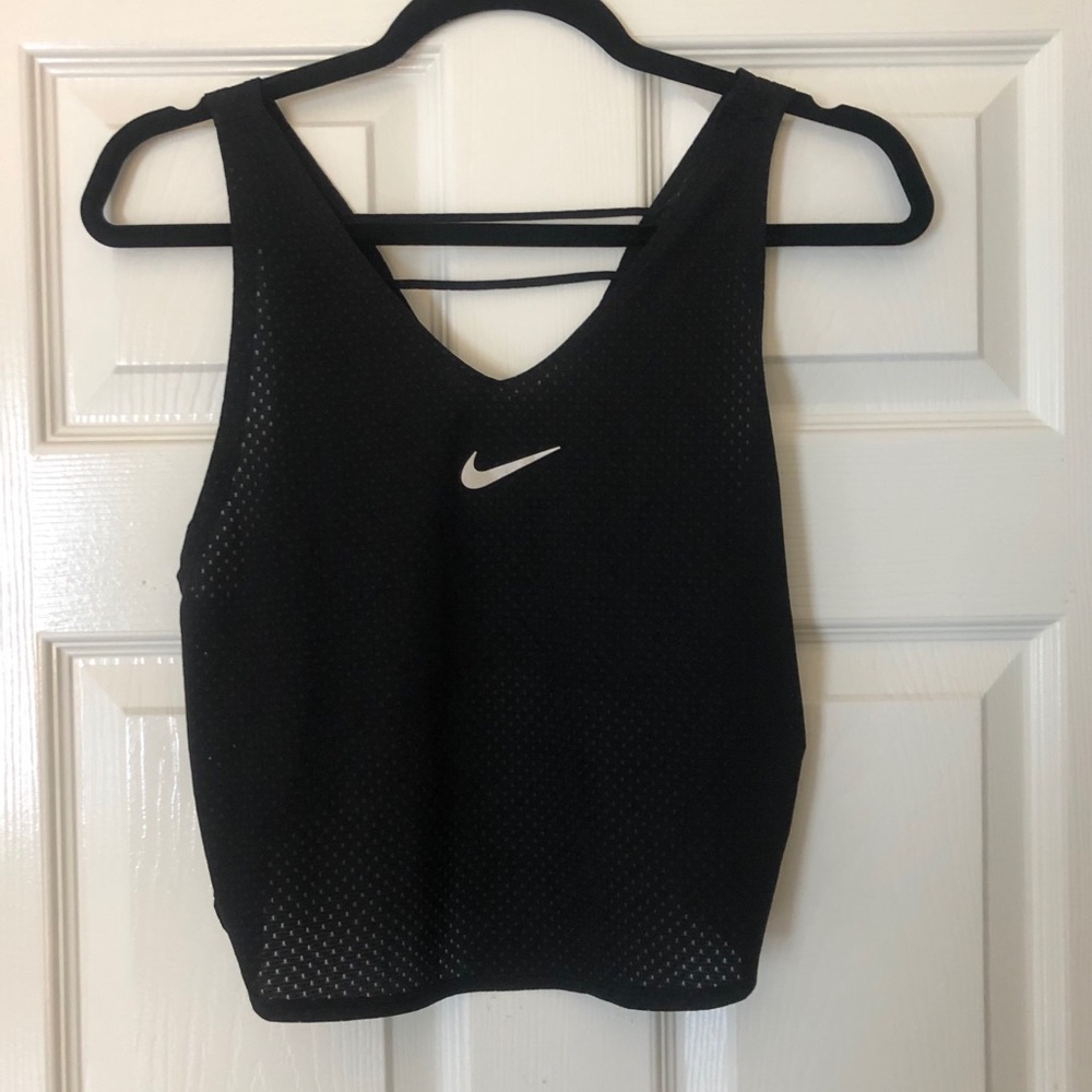 Nike black crop top